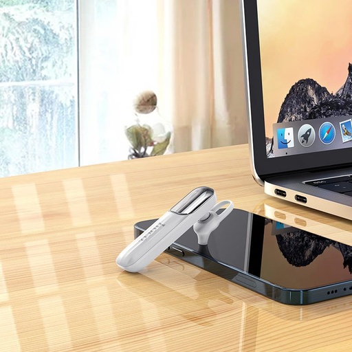 Hoco E57 bluetooth headset, BT V5.0, fehér