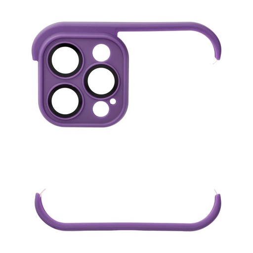 Apple iPhone 12 Pro Max Mini Bumpers tok kameravédelemmel (sötétlila)