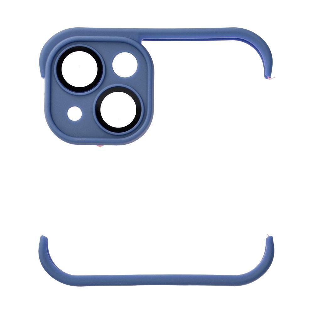 Apple iPhone 13, Mini Bumpers tok kameravédelemmel (Kék)