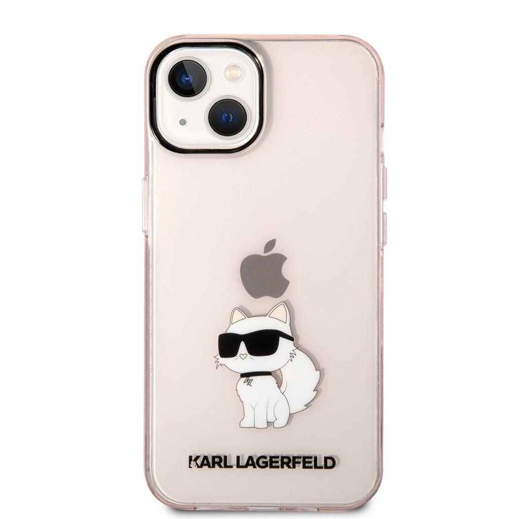 Apple iPhone 14 Karl Lagerfeld IML Choupette NFT tok (Rózsaszín) – KLHCP14SHNCHTCP