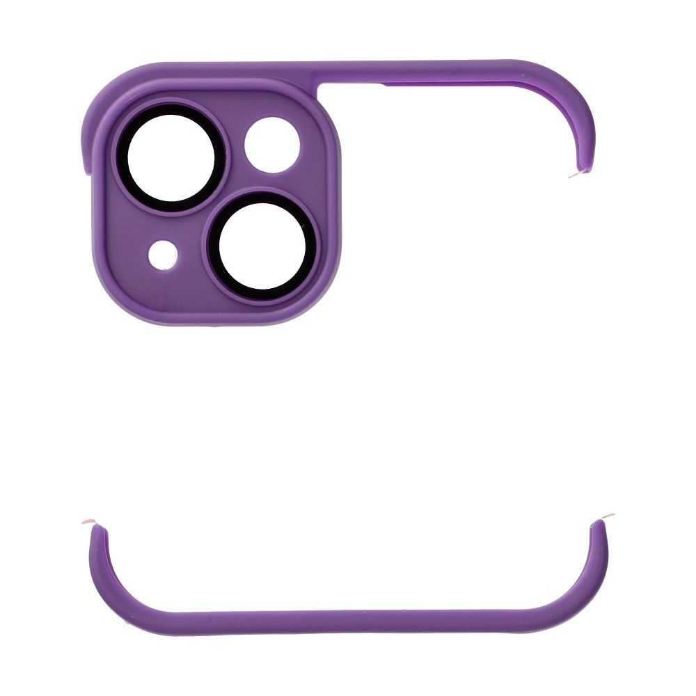 Apple iPhone 14 Mini Bumpers tok kameravédelemmel (Sötétlila)