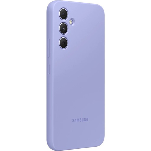 Samsung Galaxy A54 5G Silicone Cover tok szíjjal (Lila)