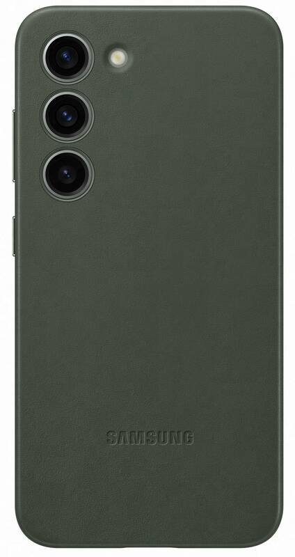 Samsung Galaxy S23 Leather tok (Zöld)
