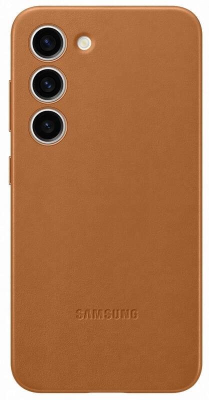 Samsung Galaxy S23 Leather tok (Barna)