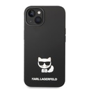 Apple iPhone 14 Karl Lagerfeld Liquid Silicone Choupette tok (Fekete) – KLHCP14SSLCTBK