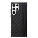 Samsung Galaxy S23 Ultra AMG karbon stripe mintás szilikon hátlap tok AMHCS23LBLSCA (Fekete)