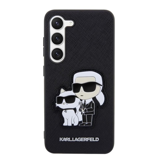 Samsung Galaxy S23+ Karl Lagerfeld PU Saffiano Karl and Choupette NFT tok (Fekete) – KLHCS23MSANKCPK