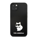 Apple iPhone 13 Karl Lagerfeld Liquid Silicone Choupette NFT tok (Fekete) – KLHCP13MSNCHBCK