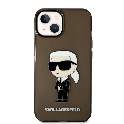 Apple iPhone 14 Karl Lagerfeld IML Ikonik NFT tok (Fekete) – KLHCP14SHNIKTCK