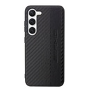Samsung Galaxy S23 Plus AMG karbon stripe mintás szilikon hátlap tok AMHCS23MBLSCA (Fekete)