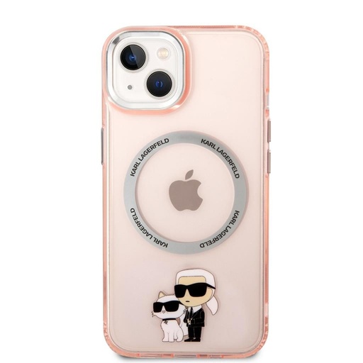 Apple iPhone 14 Plus Karl Lagerfeld MagSafe Compatible IML Karl and Choupette NFT tok (Rózsaszín) – KLHMP14MHNKCIP