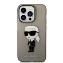 Apple iPhone 14 Pro Karl Lagerfeld IML Ikonik NFT tok (Fekete) – KLHCP14LHNIKTCK