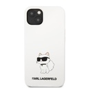 Apple iPhone 13 Karl Lagerfeld Liquid Silicone Choupette NFT tok (Fehér) – KLHCP13MSNCHBCH