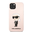 Apple iPhone 13 Karl Lagerfeld Liquid Silicone Ikonik NFT tok (Rózsaszín) – KLHCP13MSNIKBCP