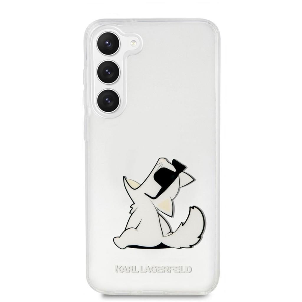 Samsung Galaxy S23 Karl Lagerfeld PC/TPU Choupette Eat tok (Átlátszó) – KLHCS23SCFNRC