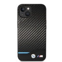 Apple iPhone 14 Plus BMW M PU Carbon tok – Blue Line (Fekete) - BMHCP14M22NBCK