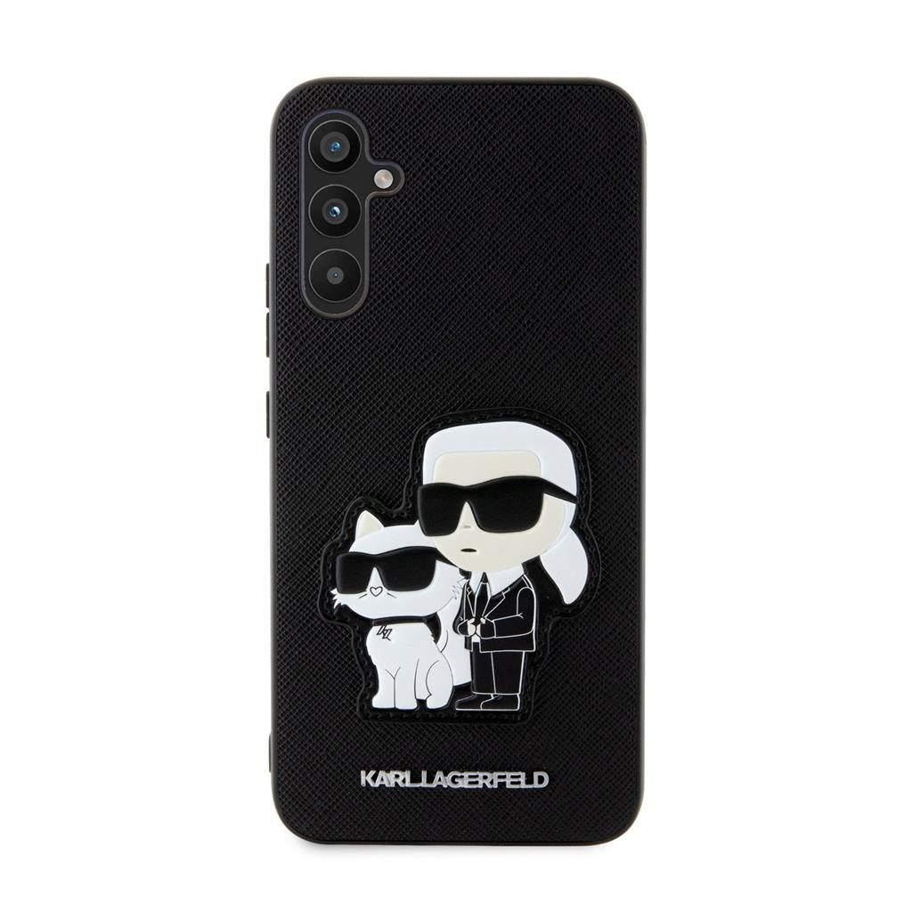 Samsung Galaxy A54 5G Karl Lagerfeld PU Saffiano Karl and Choupette NFT tok (Fekete) – KLHCA54SANKCPK