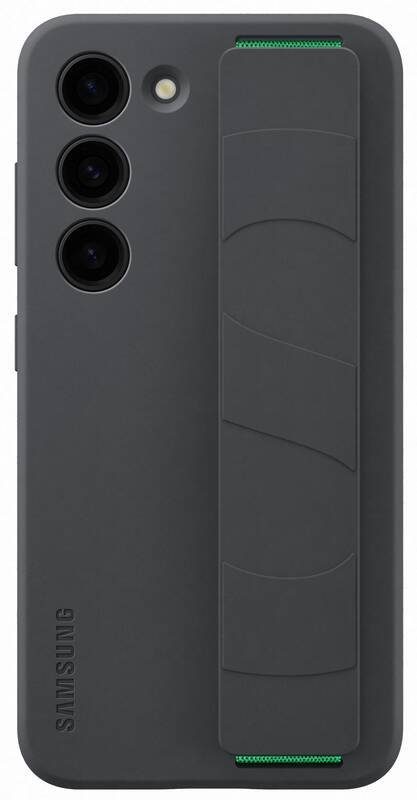 Samsung Galaxy S23 Silicone Cover tok szíjjal (Fekete)