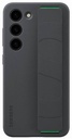 Samsung Galaxy S23 Silicone Cover tok szíjjal (Fekete)