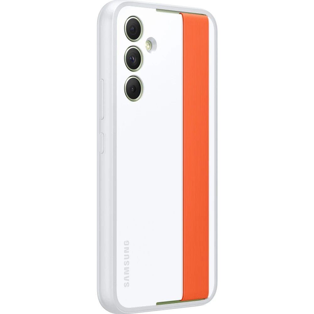 Samsung Galaxy A54 5G Slim Strap tok pánttal (Fehér)