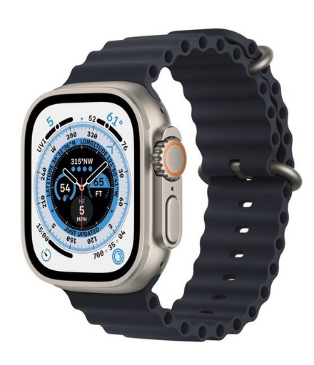 Apple Watch Ultra GPS + Cellular 49mm Titanium Midnight Ocean Band MQFK3FD/A