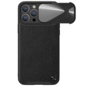 Apple iPhone 14 Pro Nillkin CamShield Leather S hátlap tok (Fekete)