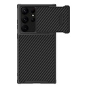 Samsung Galaxy S23 Ultra Nillkin Synthetic S karbon mintás kemény hátlap tok (Fekete)