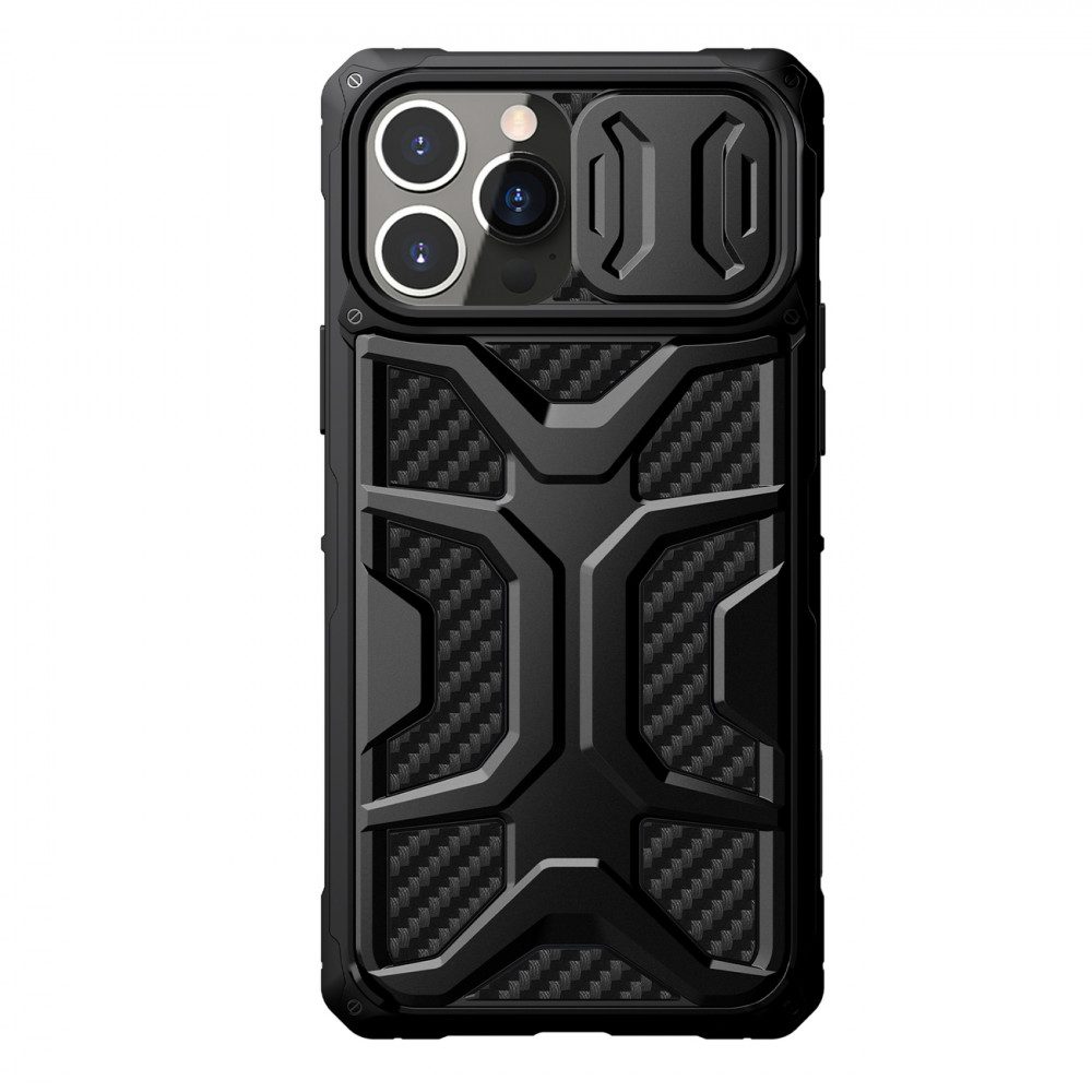 Apple iPhone 13 Pro Nillkin Adventurer strapabíró hátlap tok (Fekete)