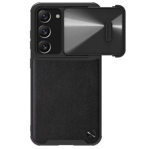 Samsung Galaxy S23 5G Nillkin CamShield Leather S hátlap tok (fekete)