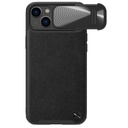 Apple iPhone 14 Plus Nillkin CamShield Leather S hátlap tok (Fekete)