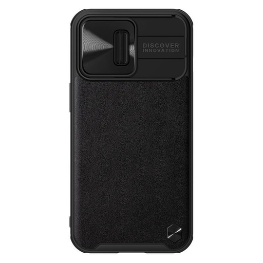 Apple iPhone 13 Pro Nillkin CamShield Leather hátlap tok (Fekete)