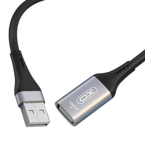 XO NB219 USB–USB adatkábel (Fekete) – USB 2.0, 2 m