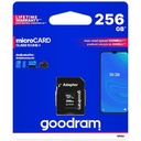 Goodram M1AA-2560R12 256GB class10 memóriakártya,SD adapterrel fekete