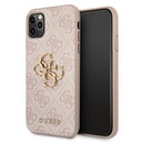 Apple iPhone 11 Pro Guess 4G Big Metal Logo tok (Rózsaszín) - GUHCN584GMGPI