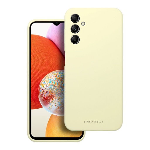 Samsung Galaxy A14 4G / Galaxy A14 5G Roar Cloud Skin hátlap tok (világos sárga)