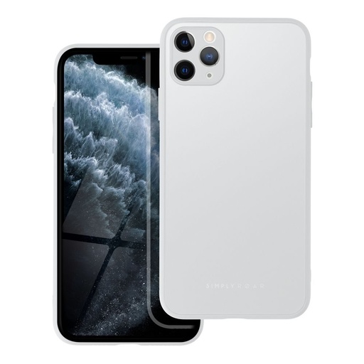 Apple iPhone 11 Pro Max Roar matt üveg hátlap tok (Szürke)