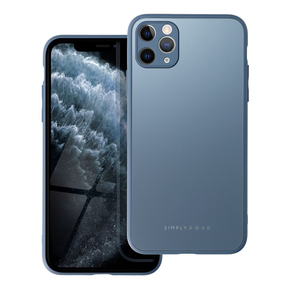 Apple iPhone 11 Pro Max Roar matt üveg hátlap tok (Kék)