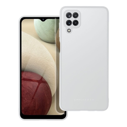Samsung Galaxy A12 Roar matt üveg hátlap tok (Szürke)