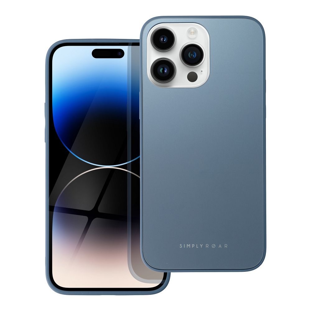 Apple iPhone 14 Pro Max Roar matt üveg hátlap tok (Kék)