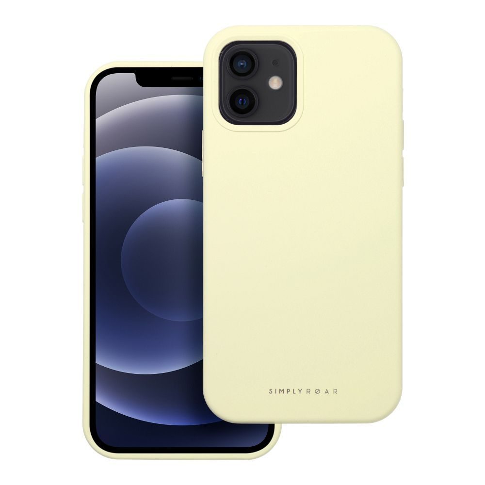 Apple iPhone 12 Roar Cloud Skin hátlap tok (világos sárga)