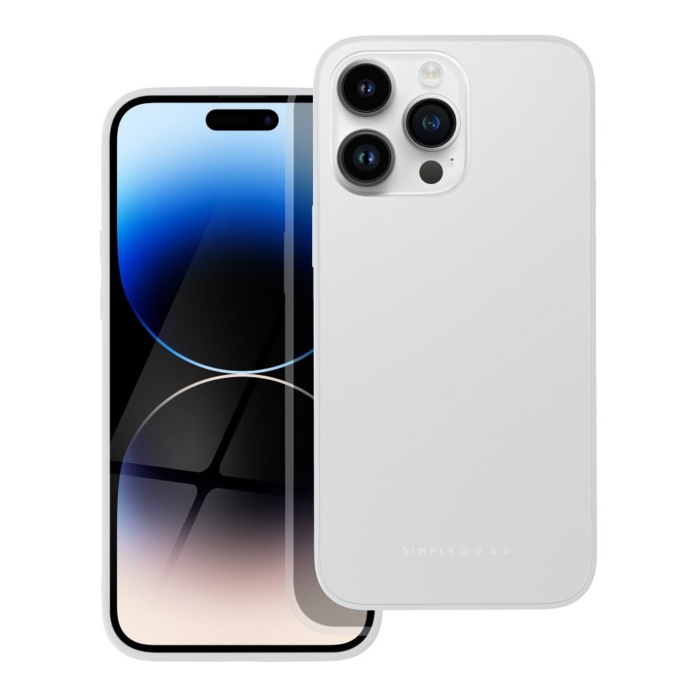 Apple iPhone 14 Pro Max Roar matt üveg hátlap tok (Szürke)