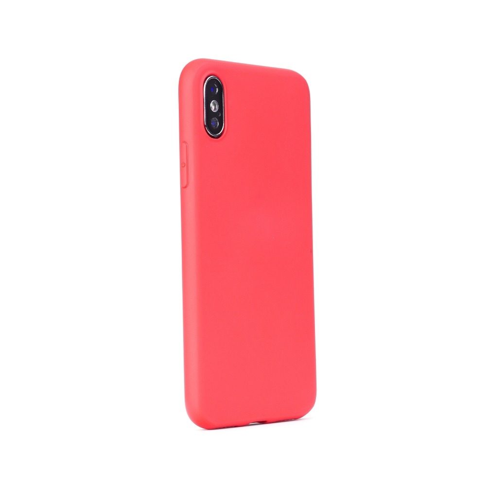 Apple iPhone 15 Pro liquid silicone mágneses autós tartó kompatibilis hátlap tok (Piros)