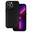Apple iPhone 14 Leather 3D design 1 bőrhatású kemény hátlap tok (Fekete)