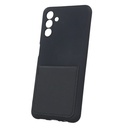 Samsung Galaxy A13 5G / Galaxy A04s kártyatartós szilikon hátlap tok (Fekete)