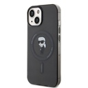 Apple iPhone 15 Karl Lagerfeld IML Ikonik MagSafe tok (Fekete) – KLHMP15SHFCKNOK