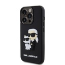 Apple iPhone 15 Pro Karl Lagerfeld 3D Karl & Choupette tok (Fekete) – KLHCP15L3DRKCNK