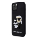 Apple iPhone 15 Karl Lagerfeld 3D Karl & Choupette tok (Fekete) – KLHCP15S3DRKCNK