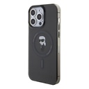 Apple iPhone 15 Pro Max Karl Lagerfeld IML Ikonik MagSafe tok (Fekete) – KLHMP15XHFCKNOK