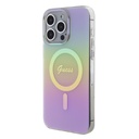 Apple iPhone 15 Pro Max Guess IML Iridescent Script MagSafe tok (Rózsaszín) - GUHMP15XHITSP
