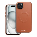 Apple iPhone 15 Plus Roar Leather magsafe hátlap tok (Barna)